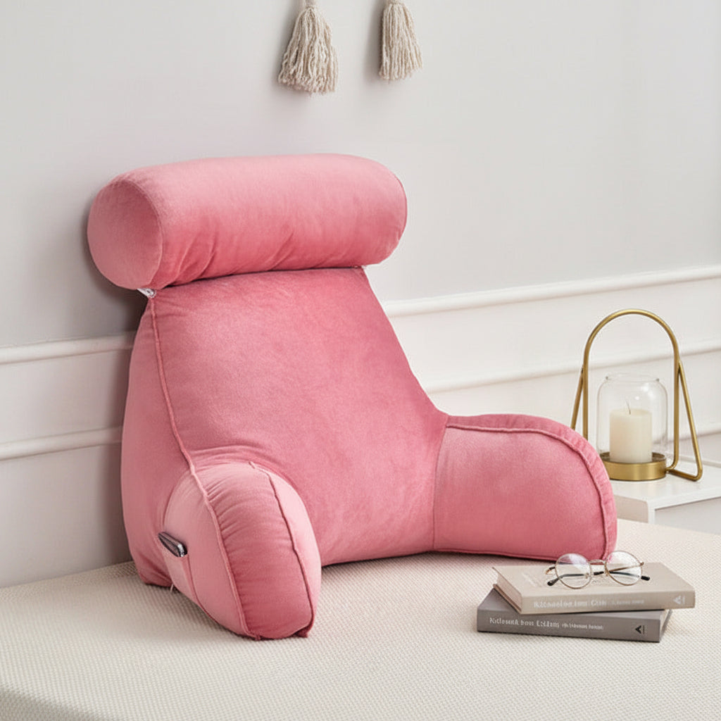 Nerava Backrest Cushion with Adjustable Neck Support for Relaxation