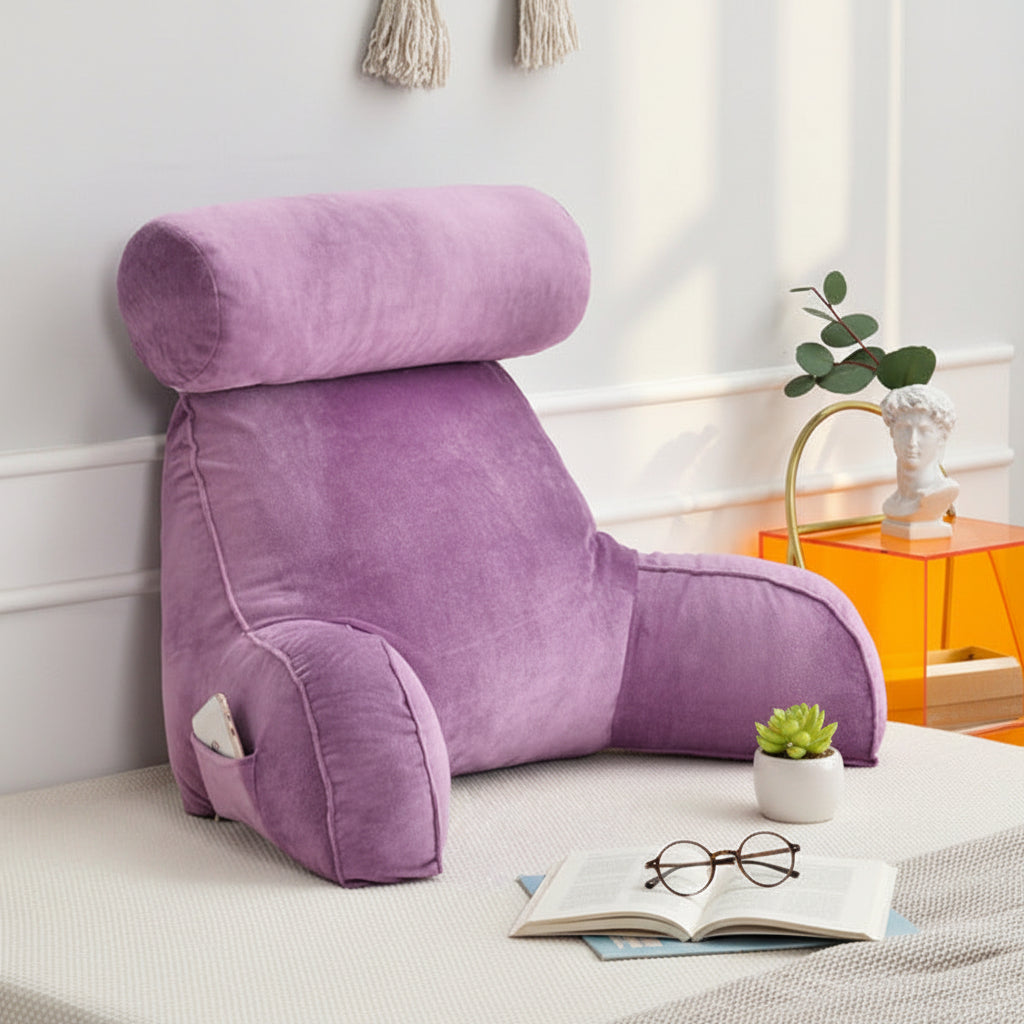 Nerava Backrest Cushion with Adjustable Neck Support for Relaxation