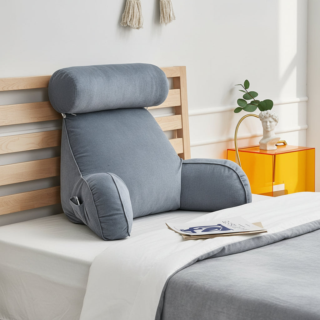 Nerava Backrest Cushion with Adjustable Neck Support for Relaxation