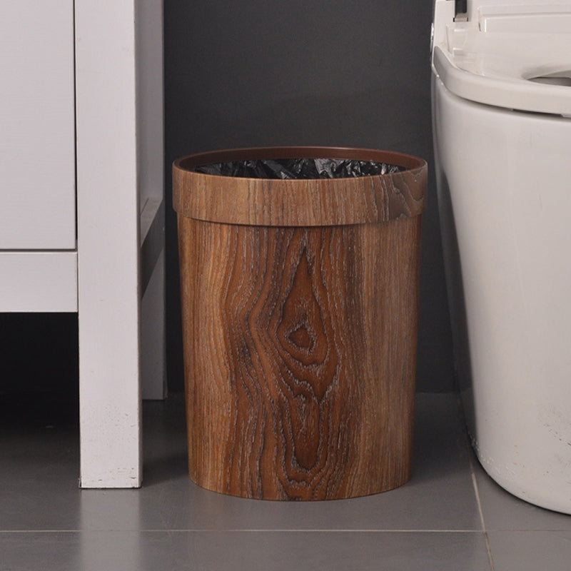 Norvik Wood-Look Kitchen Trash Bin for Modern Minimalist Home Spaces