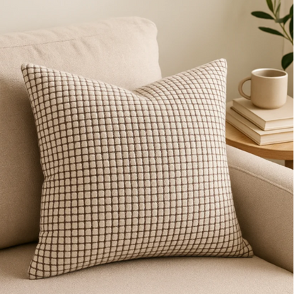 Kari Corduroy Cushion Cover – Textured Polyester for Stylish Home Decor