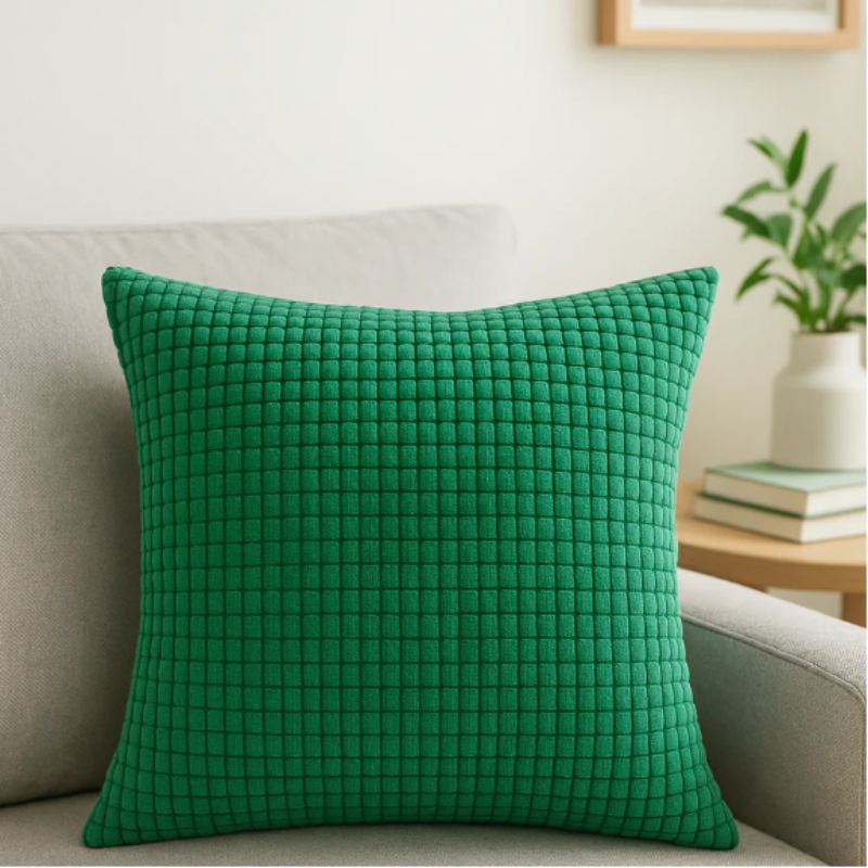 Kari Corduroy Cushion Cover – Textured Polyester for Stylish Home Decor