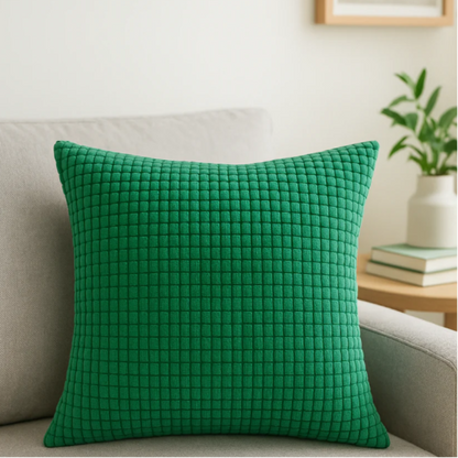 Kari Corduroy Cushion Cover – Textured Polyester for Stylish Home Decor