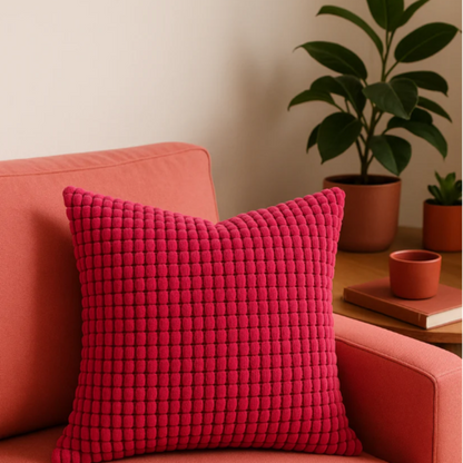 Kari Corduroy Cushion Cover – Textured Polyester for Stylish Home Decor