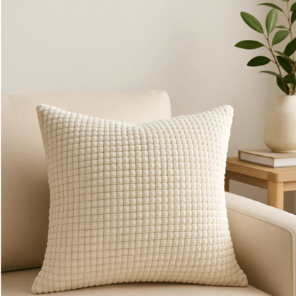 Kari Corduroy Cushion Cover – Textured Polyester for Stylish Home Decor