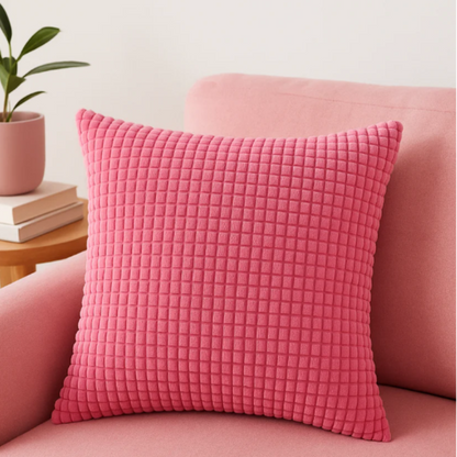 Kari Corduroy Cushion Cover – Textured Polyester for Stylish Home Decor