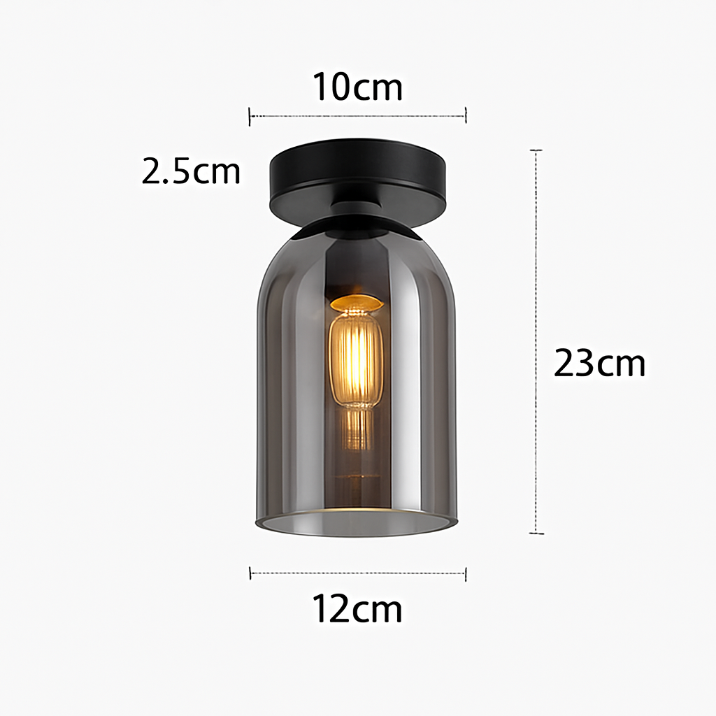 Selora Modern LED Glass Ceiling Light Fixture for Elegant Interiors