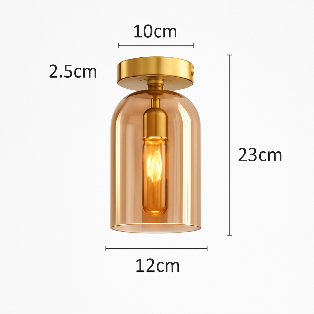 Selora Modern LED Glass Ceiling Light Fixture for Elegant Interiors