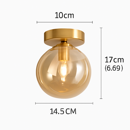 Selora Modern LED Glass Ceiling Light Fixture for Elegant Interiors