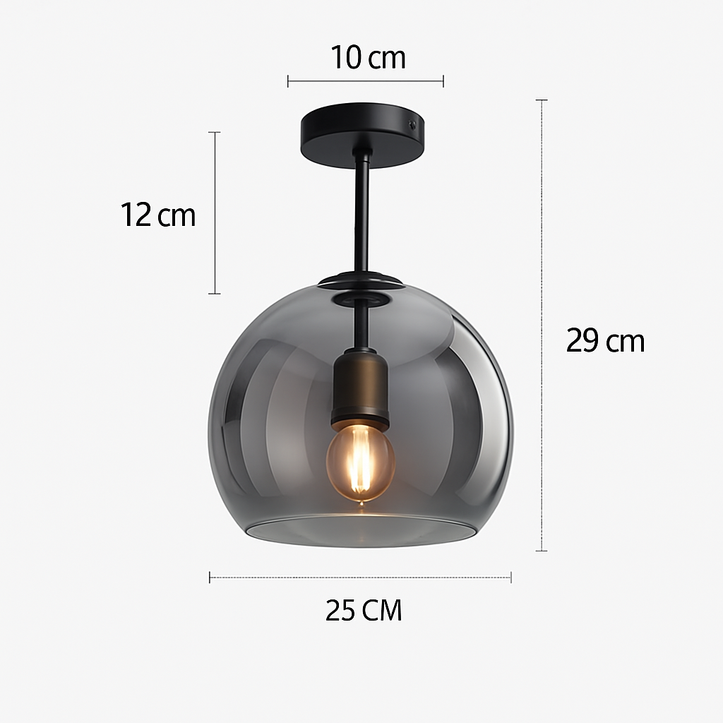 Selora Modern LED Glass Ceiling Light Fixture for Elegant Interiors