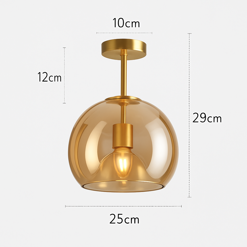 Selora Modern LED Glass Ceiling Light Fixture for Elegant Interiors