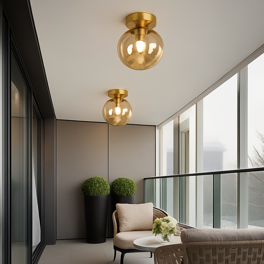 Selora Modern LED Glass Ceiling Light Fixture for Elegant Interiors