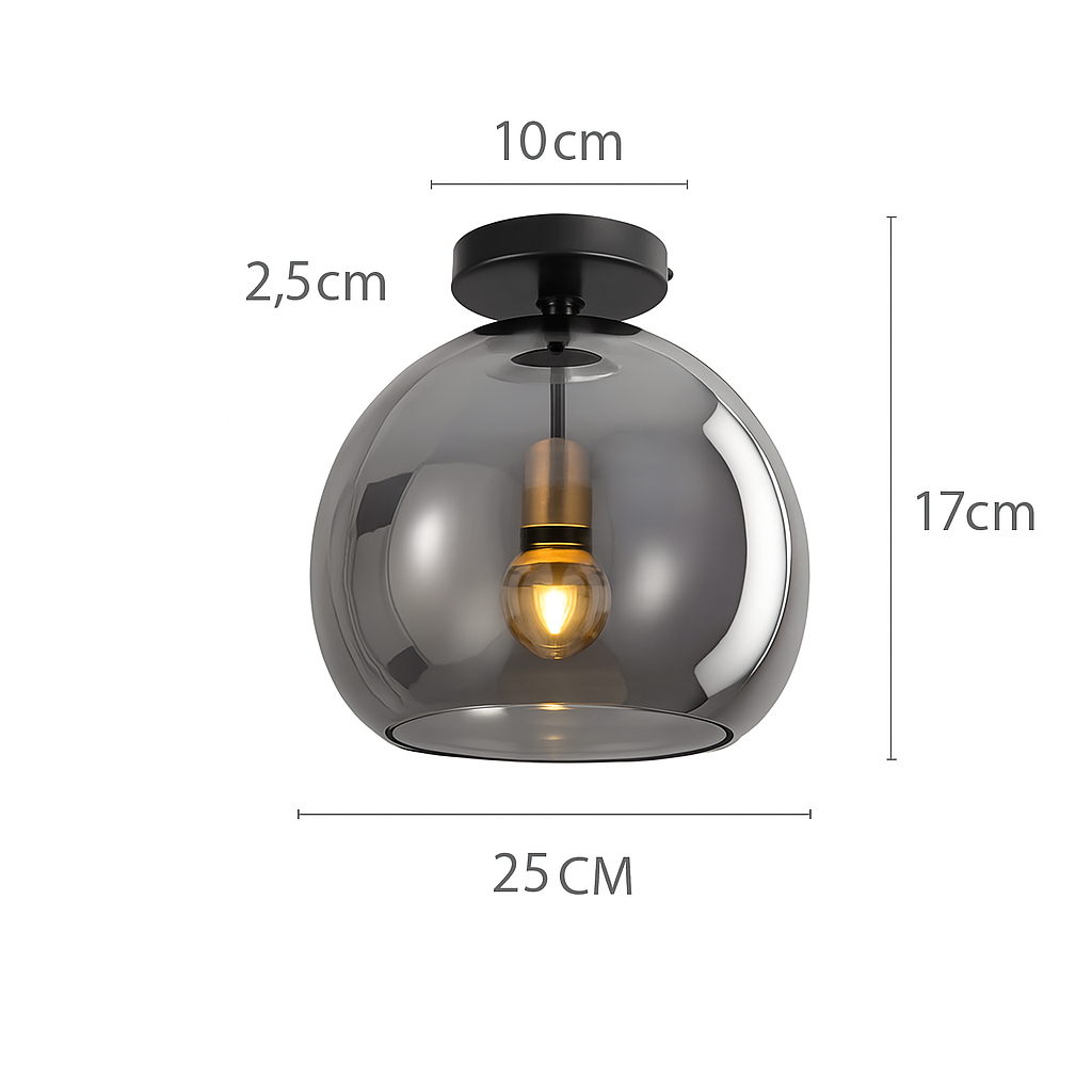 Selora Modern LED Glass Ceiling Light Fixture for Elegant Interiors