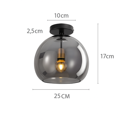Selora Modern LED Glass Ceiling Light Fixture for Elegant Interiors