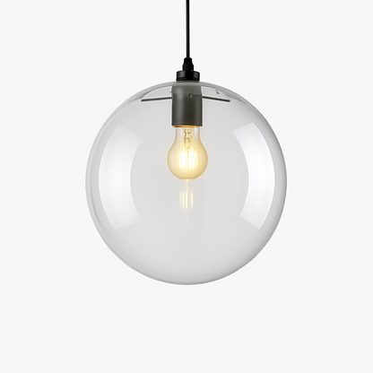 Kara Modern Black Pendant Light – Stylish Glass Design for Elegant Interiors