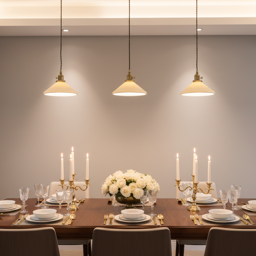 Orvelle White Ceramic Pendant Light – Modern Retro Hanging Lamp for Interiors
