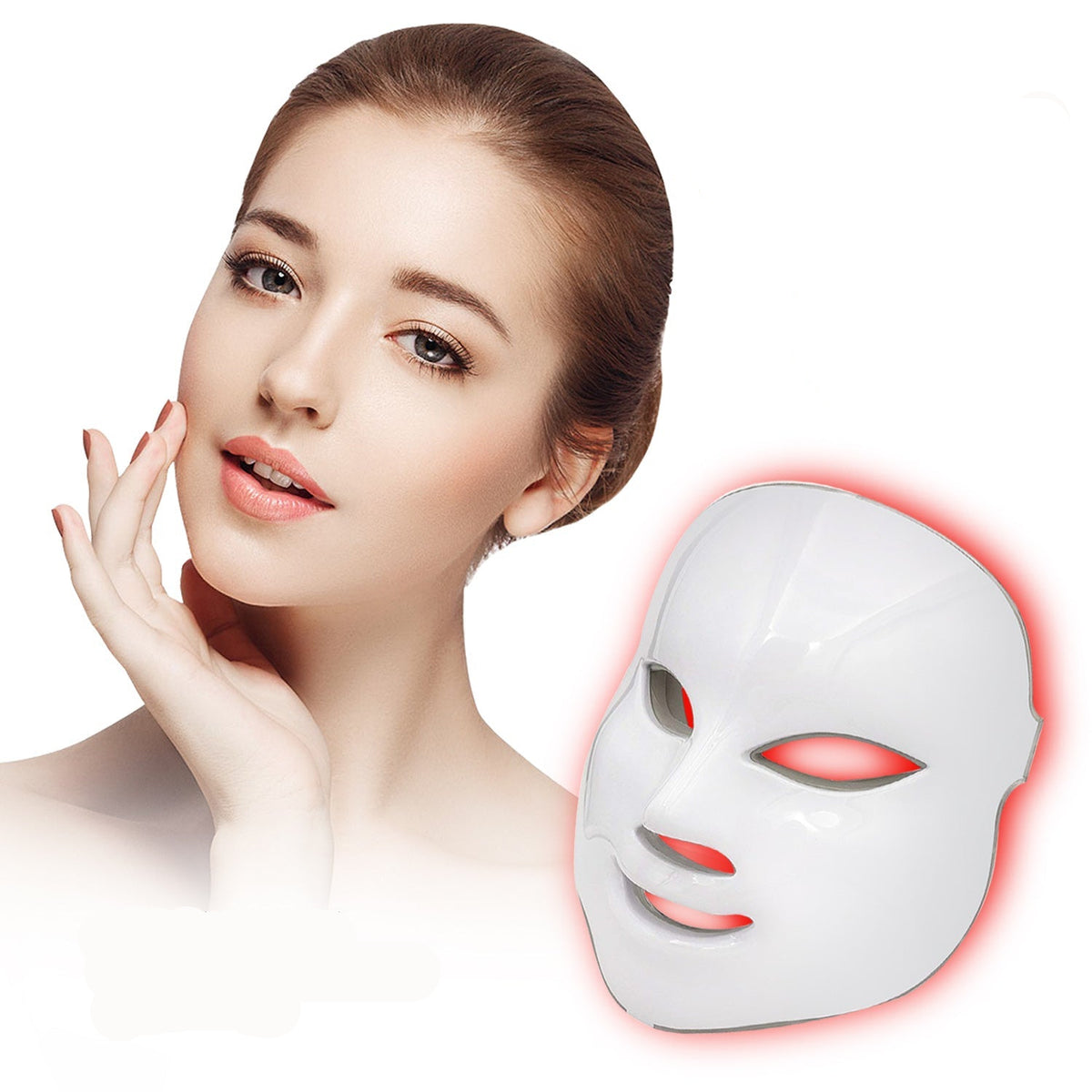 Liora Women's LED Face Mask – 7-Color Light Therapy for Skin Rejuvenation 4