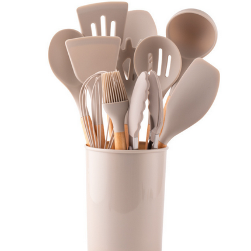 Virella Silicone Cooking Utensils Set – Eco-Friendly, Heat-Resistant Tools for Daily Cooking