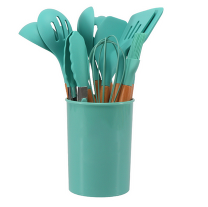 Virella Silicone Cooking Utensils Set – Eco-Friendly, Heat-Resistant Tools for Daily Cooking