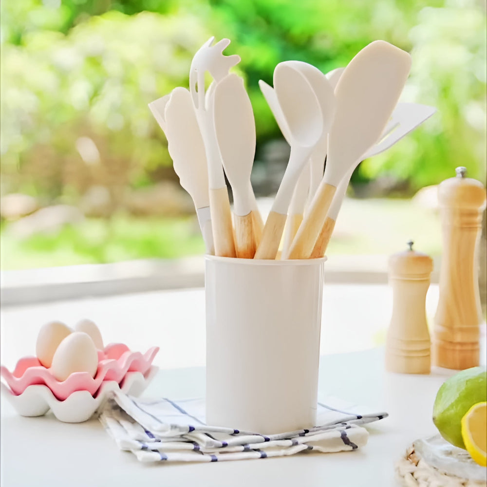 Virella Silicone Cooking Utensils Set – Eco-Friendly, Heat-Resistant Tools for Daily Cooking