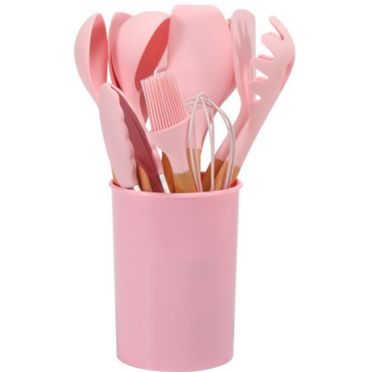 Virella Silicone Cooking Utensils Set – Eco-Friendly, Heat-Resistant Tools for Daily Cooking