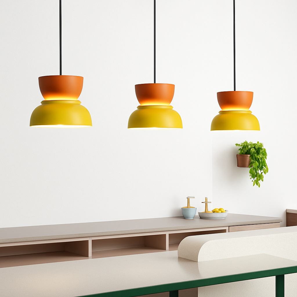 Marra Colorful Pendant Light – Playful Shapes for Modern Kitchen Pendant Lighting