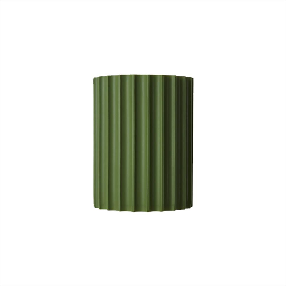 Fern Curve Green Wall Sconce with 2-Light Resin Design