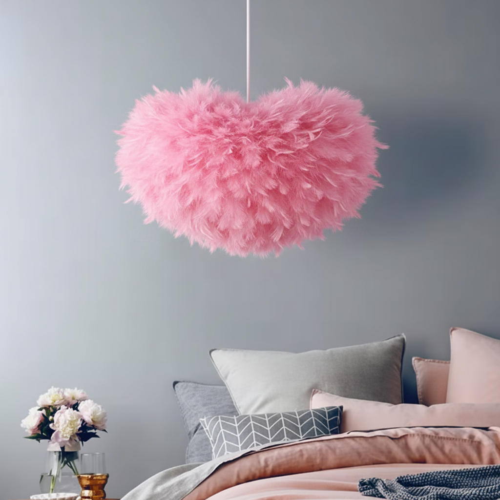 Cloud Plume Feather Chandelier with Adjustable Modern Room Lighting