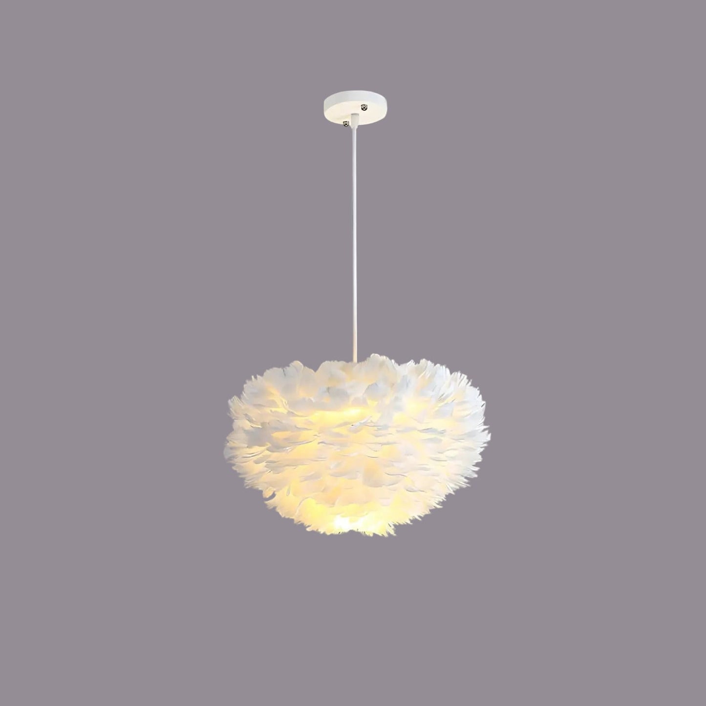 Cloud Plume Feather Chandelier with Adjustable Modern Room Lighting