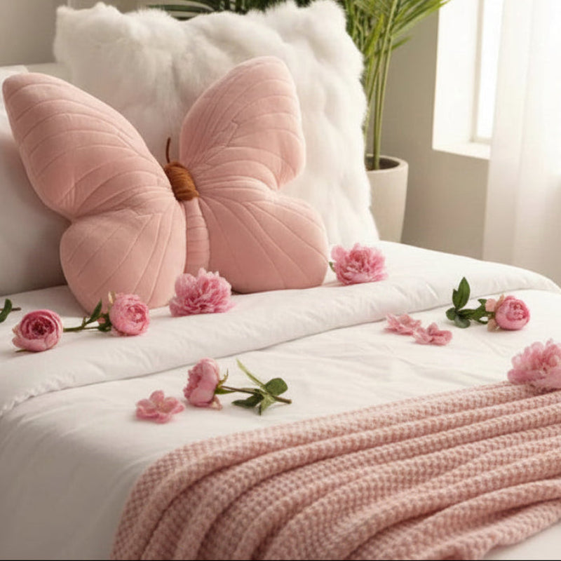 Luma Kids’ Butterfly Cushion – Soft Decorative Pillow for Cozy Relaxation
