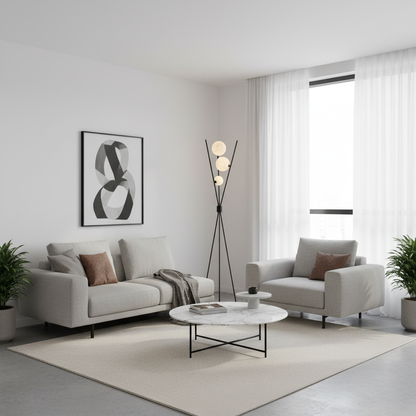 Moonlight Elegance - LED Floor and Table Lamp