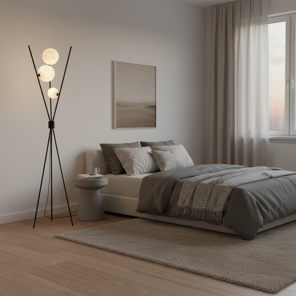 Moonlight Elegance - LED Floor and Table Lamp