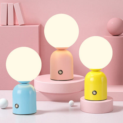 Pearl Orb Modern Bedside Table Lamp with Dimmable LED Light