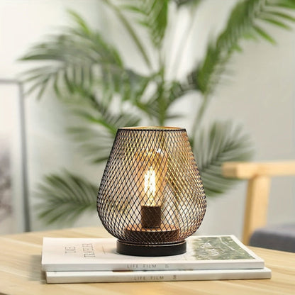 Nexi Industrial Bedside Lamp Set – Stylish Metal Mesh Design for Cozy Lighting