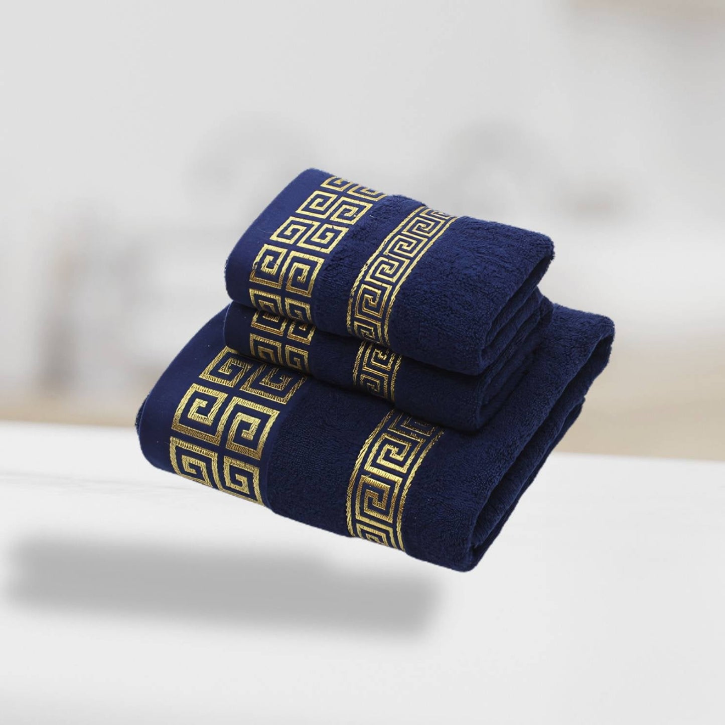 Elvara Cotton Towel Set for Soft Absorbent Bathroom Comfort