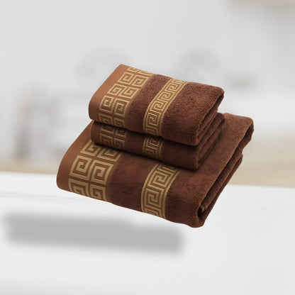 Elvara Cotton Towel Set for Soft Absorbent Bathroom Comfort