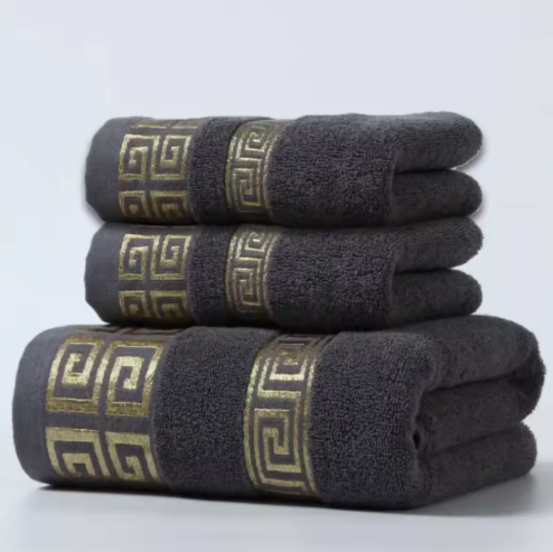 Elvara Cotton Towel Set for Soft Absorbent Bathroom Comfort