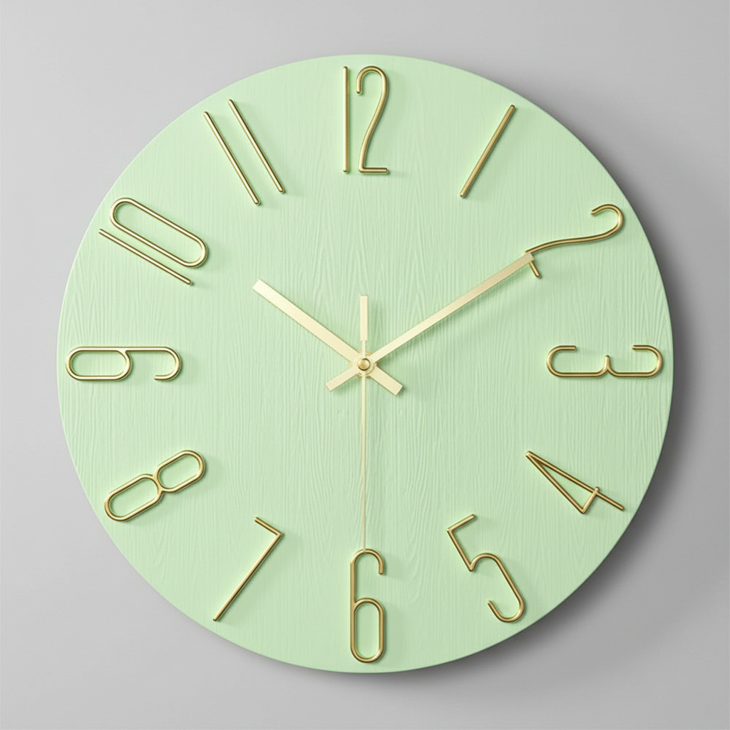 Aurum Modern Wall Clock – Elegant Minimalist Home Decor Piece