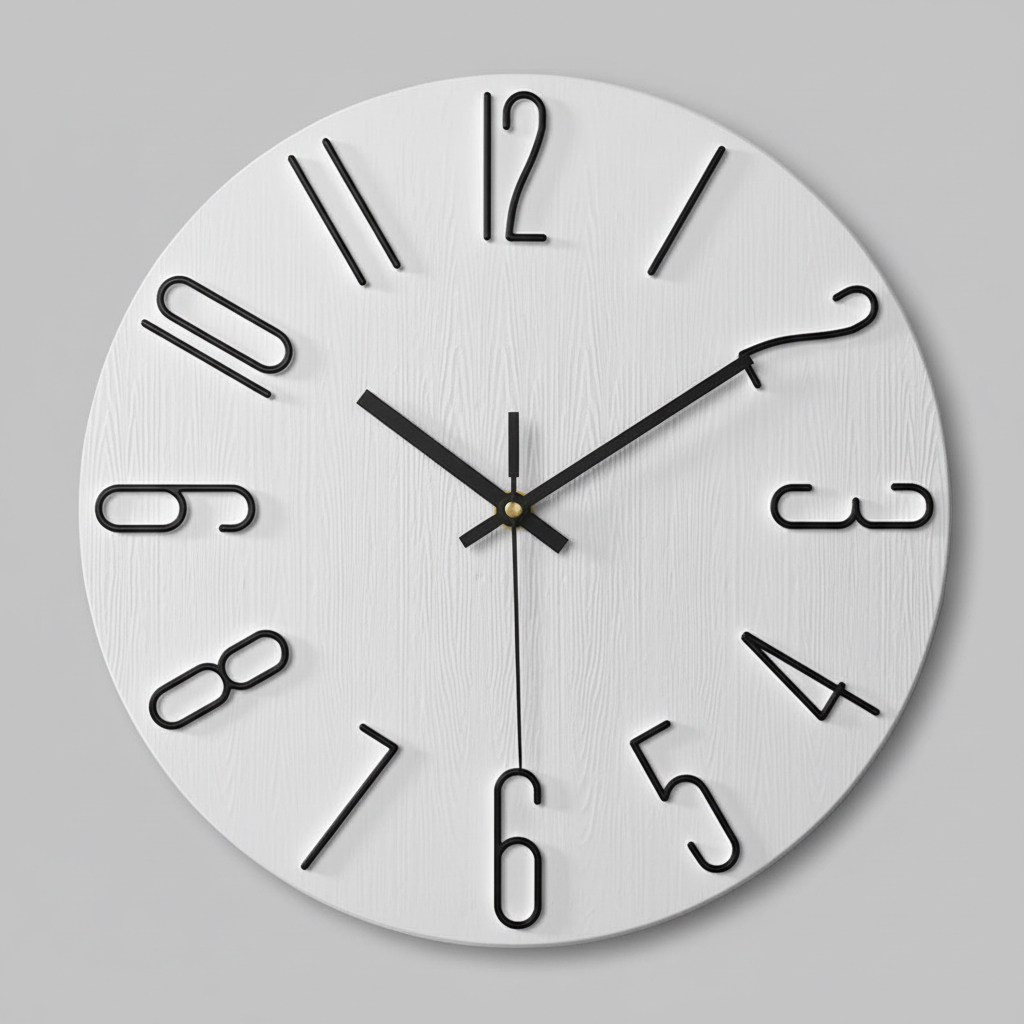 Aurum Modern Wall Clock – Elegant Minimalist Home Decor Piece
