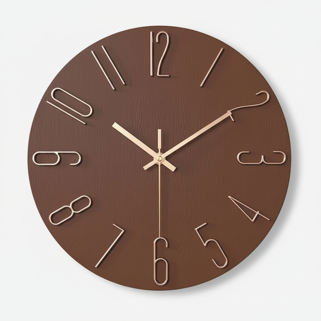 Aurum Modern Wall Clock – Elegant Minimalist Home Decor Piece