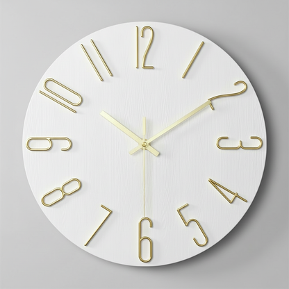 Aurum Modern Wall Clock – Elegant Minimalist Home Decor Piece