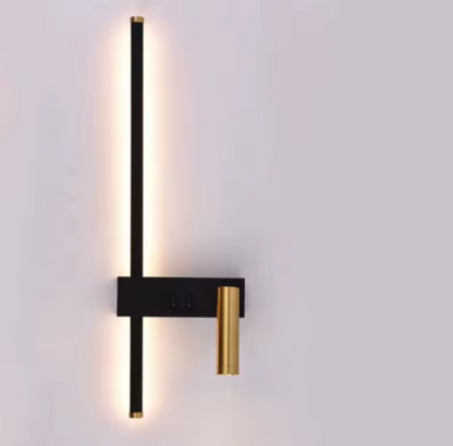 Velisse Scandinavian Wall Bedside Lamp with Adjustable LED Reading Light