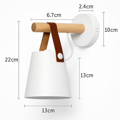 Nordhaven Modern Wooden Bathroom Wall Light for Soft Cosy Lighting