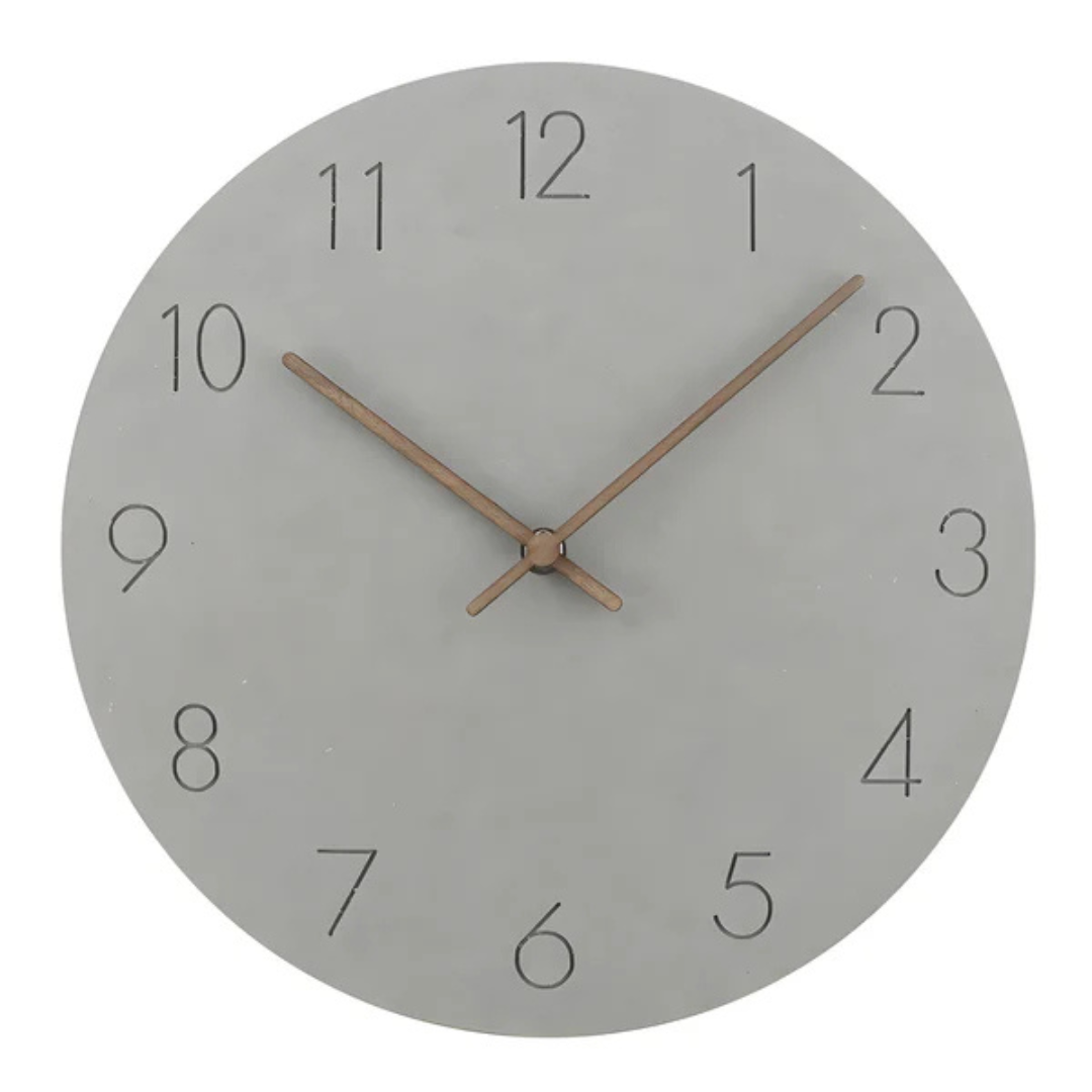 Elyra Modern Wall Clock Decor – Minimalist Wooden Silent Design