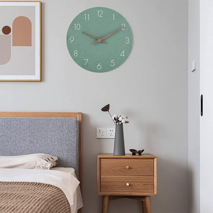 Elyra Modern Wall Clock Decor – Minimalist Wooden Silent Design