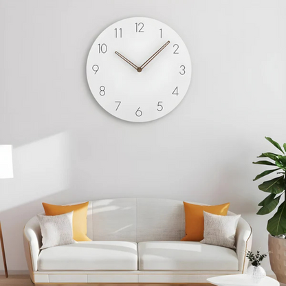 Elyra Modern Wall Clock Decor – Minimalist Wooden Silent Design