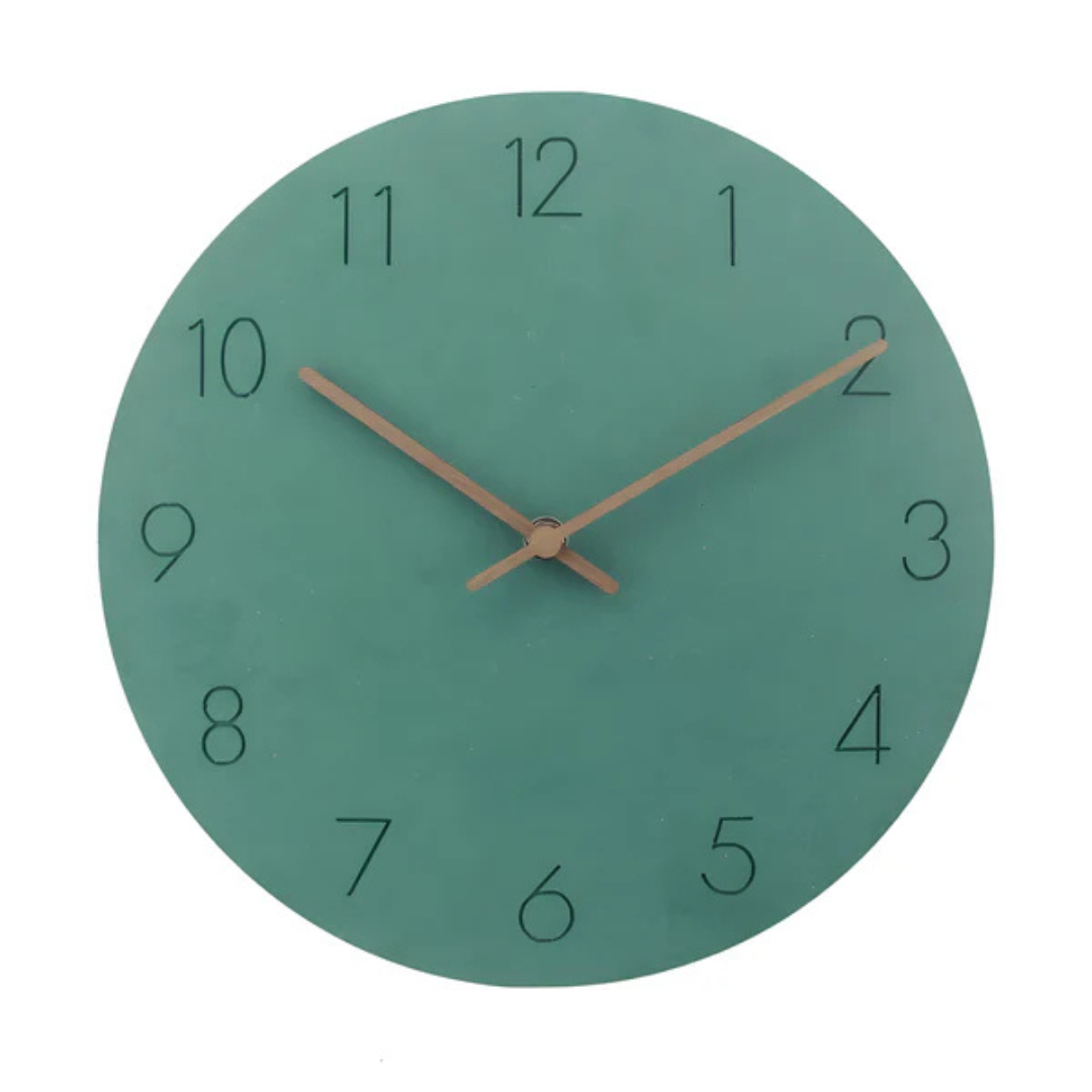 Elyra Modern Wall Clock Decor – Minimalist Wooden Silent Design