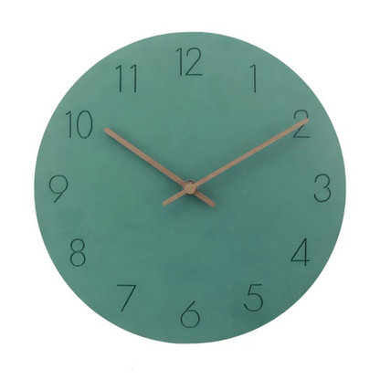 Elyra Modern Wall Clock Decor – Minimalist Wooden Silent Design