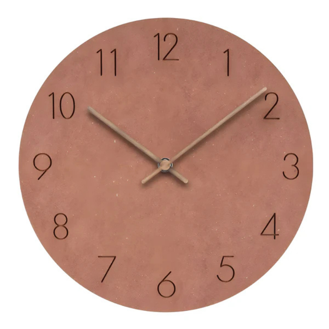 Elyra Modern Wall Clock Decor – Minimalist Wooden Silent Design