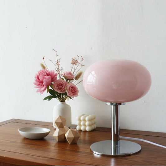 Valtera Retro Glass Table Lamp with Warm Ambient Bedroom Lighting